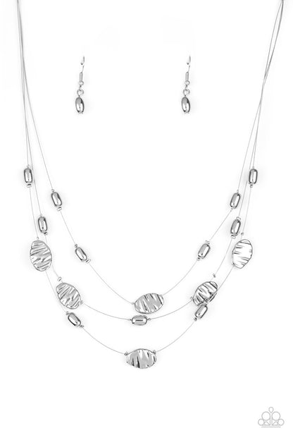 Paparazzi Accessories-Top ZEN Silver Necklace Set