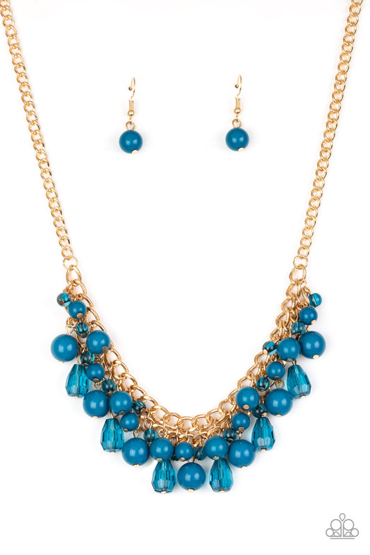 Paparazzi Accessories-Tour de Trendsetter Blue Necklace Set