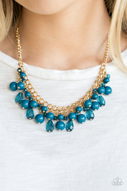 Paparazzi Accessories-Tour de Trendsetter Blue Necklace Set