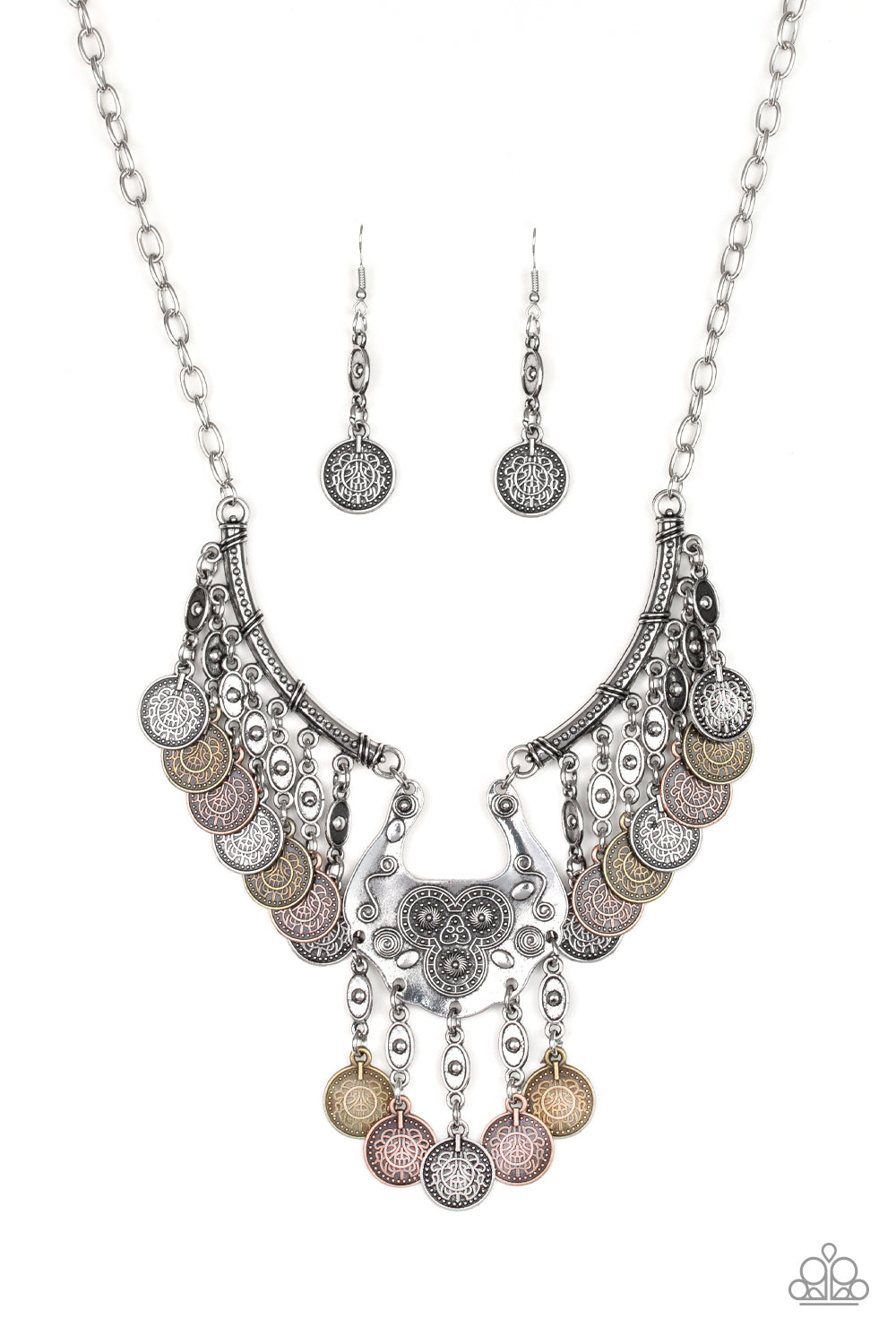 Paparazzi Accessories-Treasure Temptress Multi Necklace Set