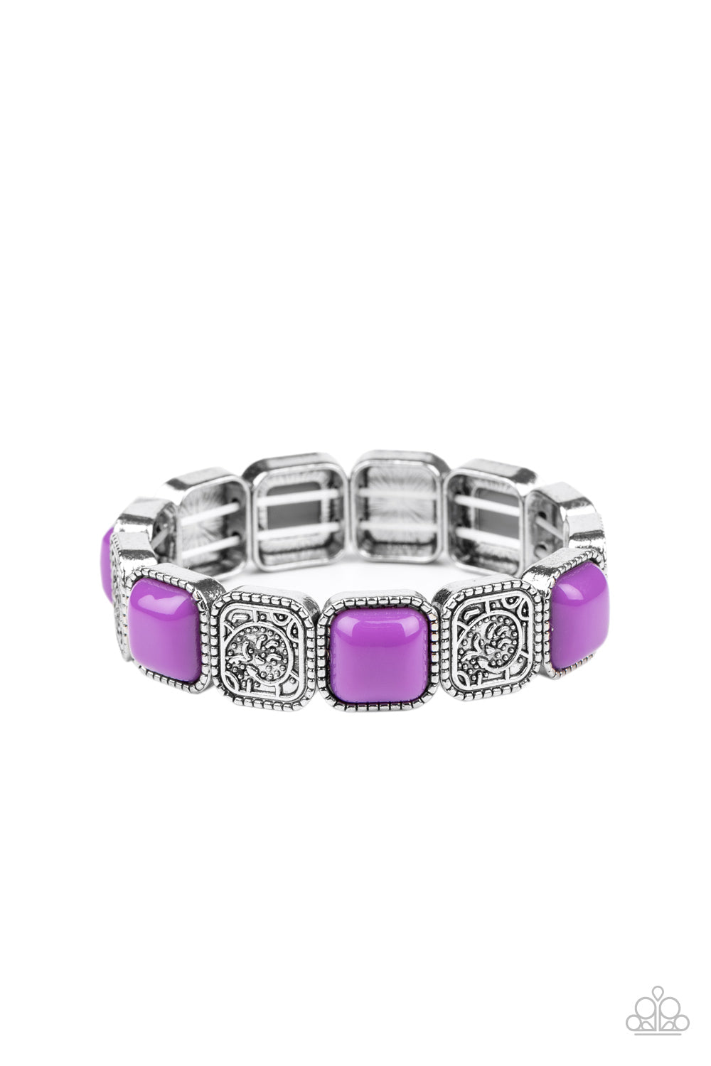 Paparazzi Accessories-Trendy Tease Purple Bead Bracelet