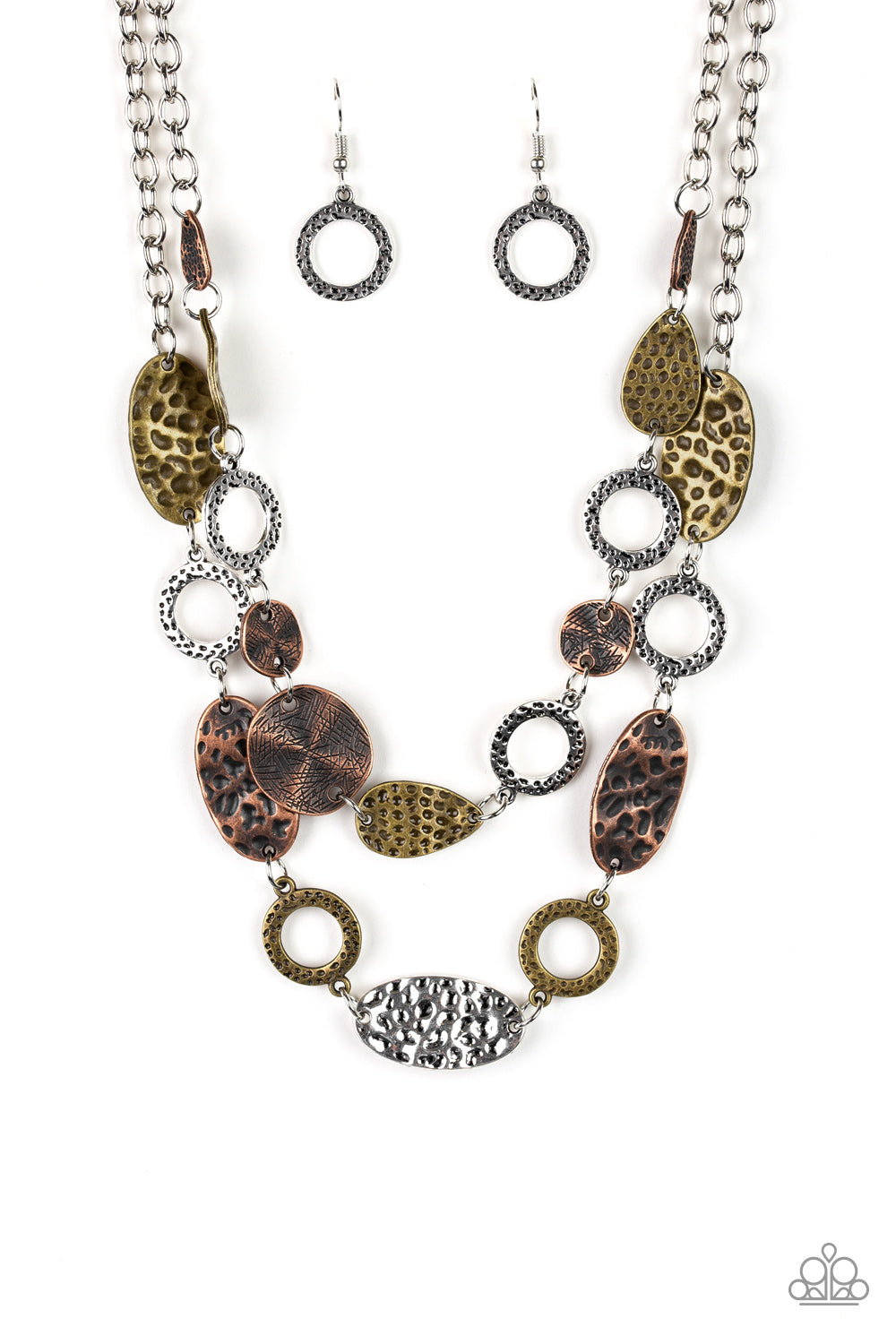 Paparazzi Accessories-Trippin On Texture Multi Necklace Set