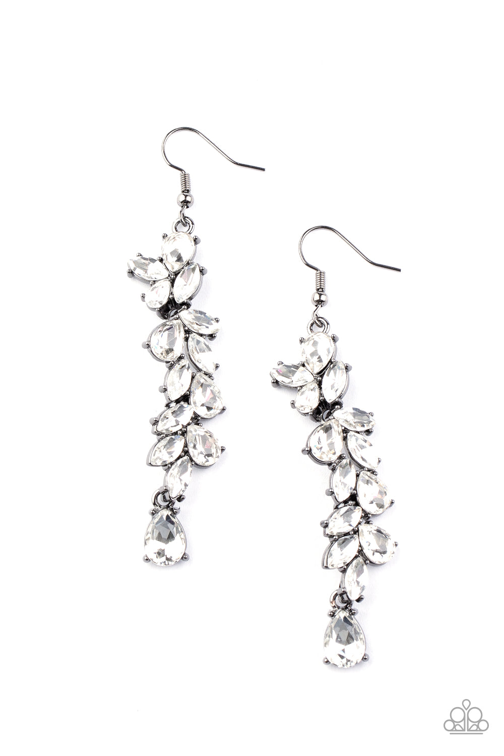 Paparazzi Accessories-Unlimited Luster Black Earrings