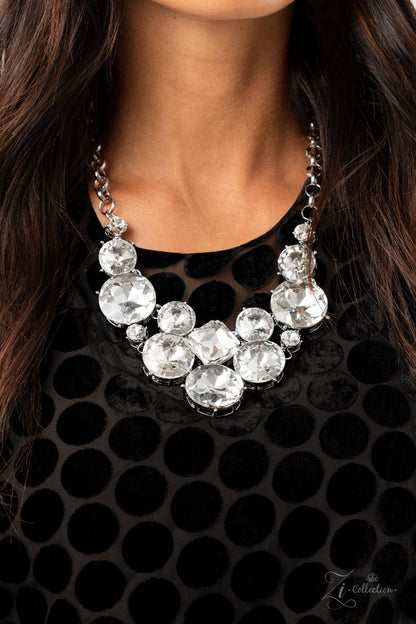 Paparazzi Accessories Zi Signature Collection-Unpredictable Rhinestone Necklace Set