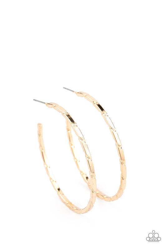 Paparazzi Accessories-Unregulated Gold Earrings