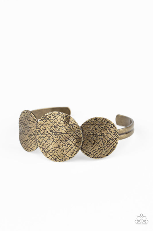 Paparazzi Accessories-Urban Aftershock Brass Cuff Bracelet