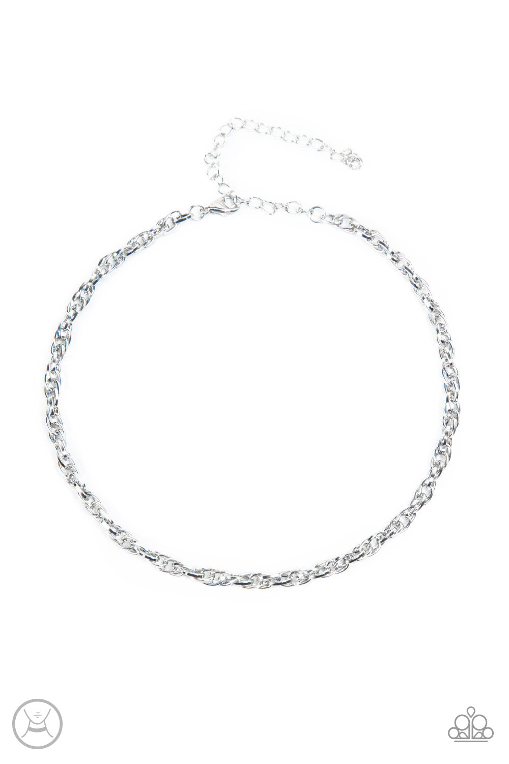 Paparazzi Accessories-Urban Underdog Silver Linked Chain Necklace Set