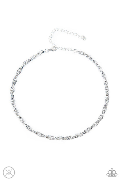 Paparazzi Accessories-Urban Underdog Silver Linked Chain Necklace Set