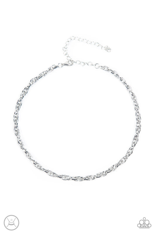 Paparazzi Accessories-Urban Underdog Silver Linked Chain Necklace Set