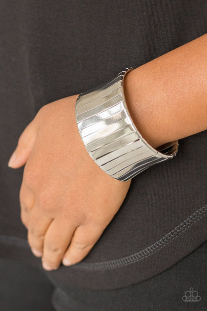 Paparazzi Accessories-Urban Uptrend Silver Bracelet