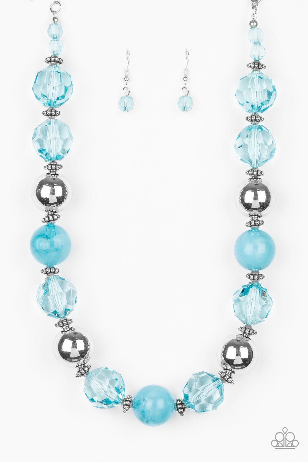 Paparazzi Accessories-Very Voluminous Blue Necklace Set