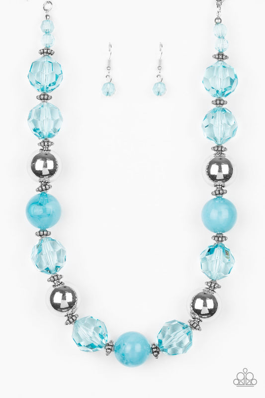 Paparazzi Accessories-Very Voluminous Blue Necklace Set