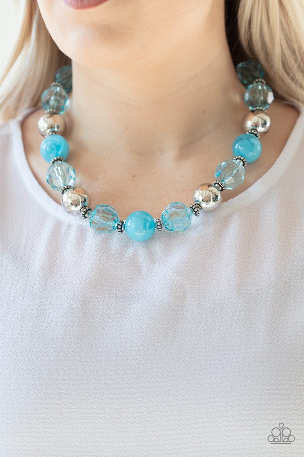 Paparazzi Accessories-Very Voluminous Blue Necklace Set