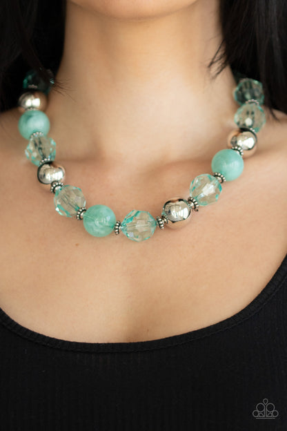 Paparazzi Accessories-Very Voluminous Green Necklace Set