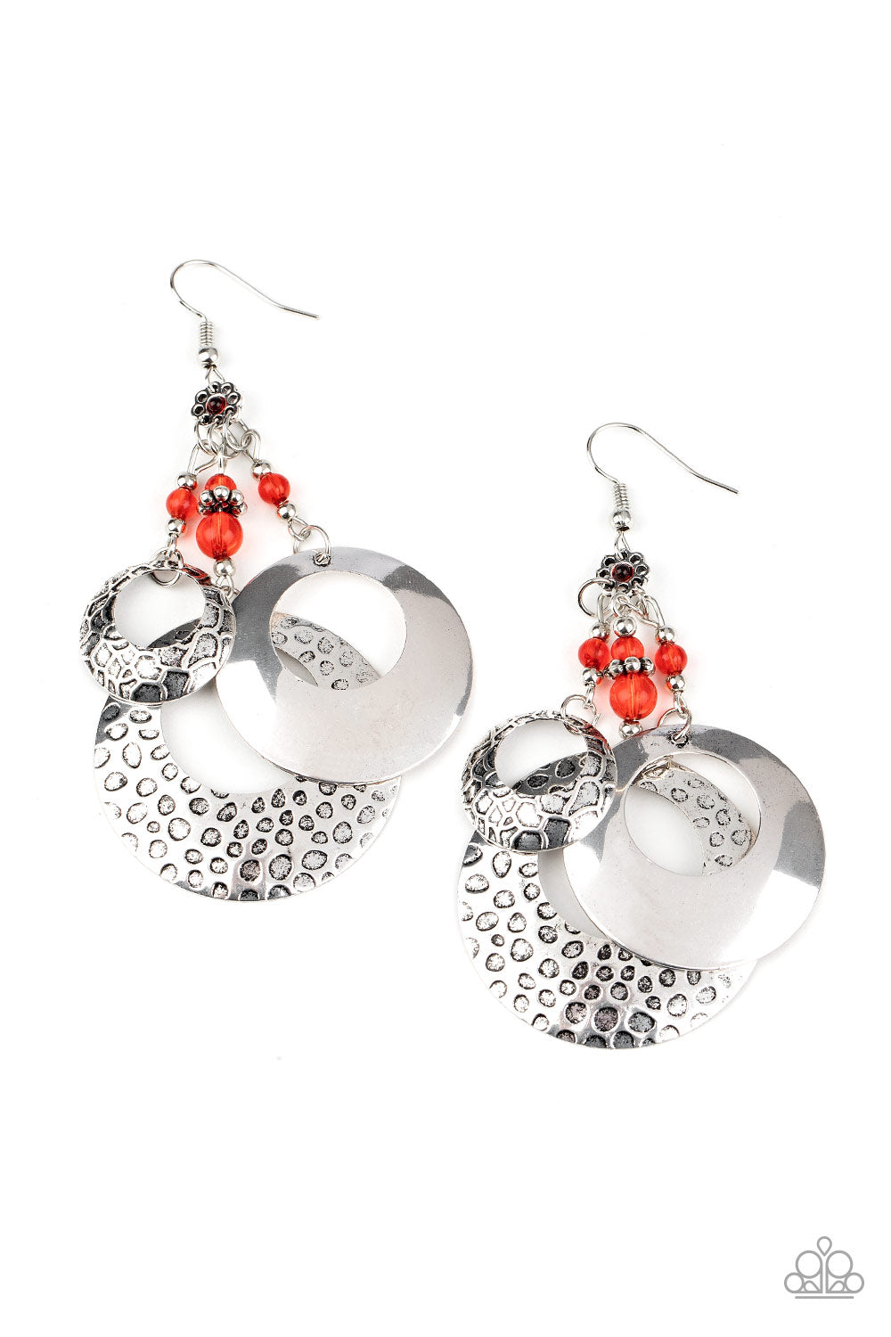 Paparazzi Accessories-Wanderlust Garden Red Earrings