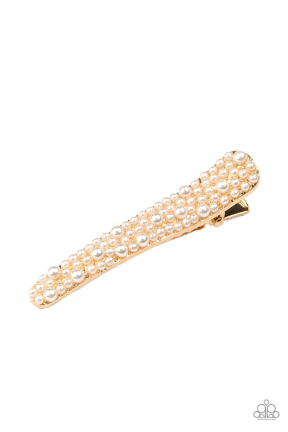 Paparazzi Accessories-Wish You Were Hair Gold Hair Clip