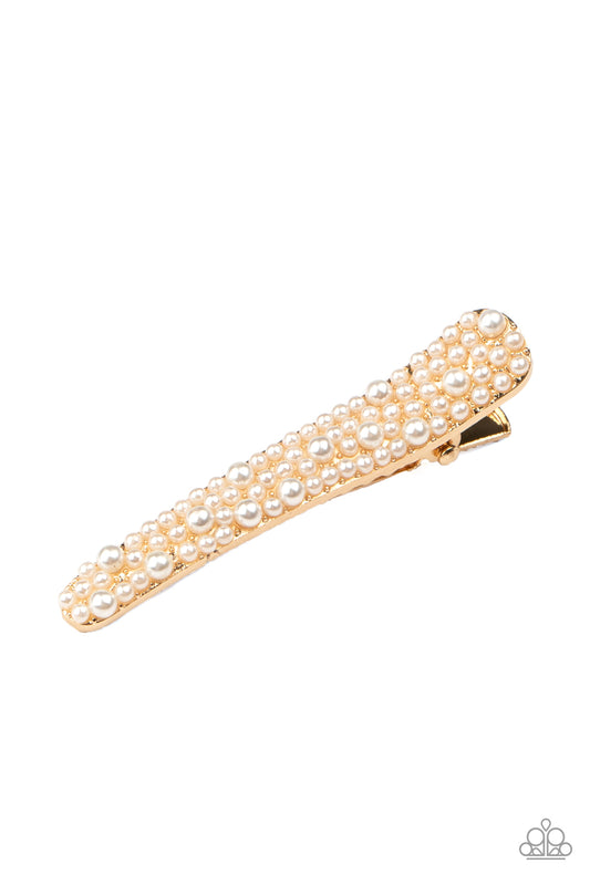 Paparazzi Accessories-Wish You Were Hair Gold Hair Clip