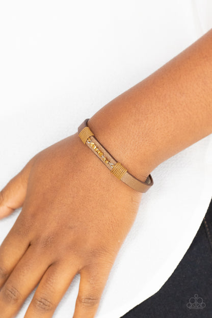 Paparazzi Accessories-Worth The Hype Copper Cube Bracelet