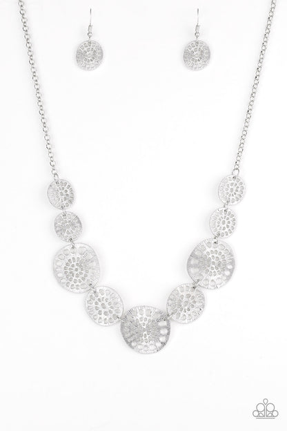 Paparazzi Accessories-Your Own Free WHEEL Silver Necklace Set