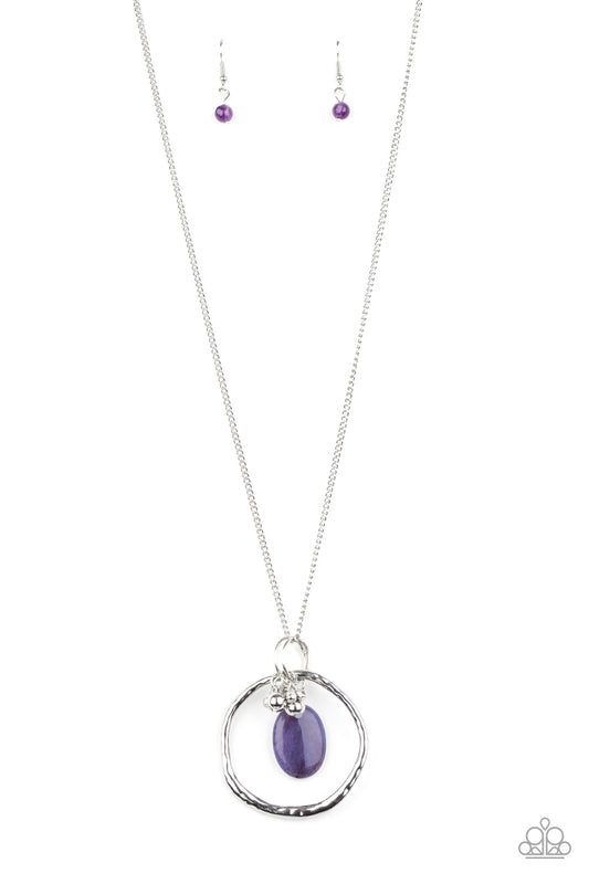 Paparazzi Accessories-Zion Zen Purple Necklace Set