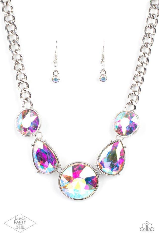 Paparazzi Accessories-Glimpses Of Malibu Oil Spill Trend Blend Necklace Set