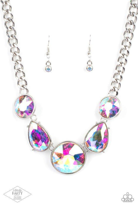 Paparazzi Accessories-Glimpses Of Malibu Oil Spill Trend Blend Necklace Set