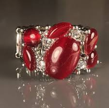 Paparazzi Accessories-Modern Moonwalk Red Glittery Ring