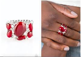 Paparazzi Accessories-Modern Moonwalk Red Glittery Ring